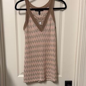 White House Black Market Women's Zigzag Knit Tank Top